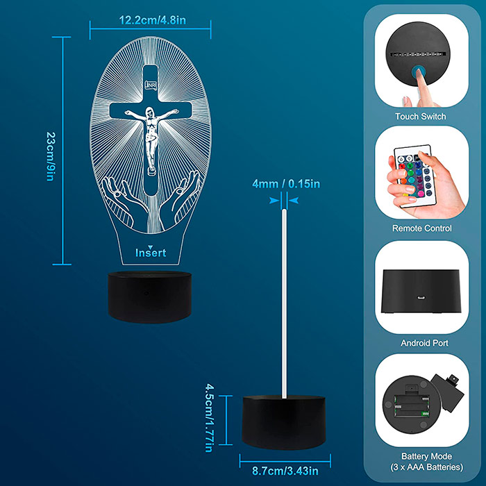 3DCross, ukras s vjerskim motivom - Isus - Image 2