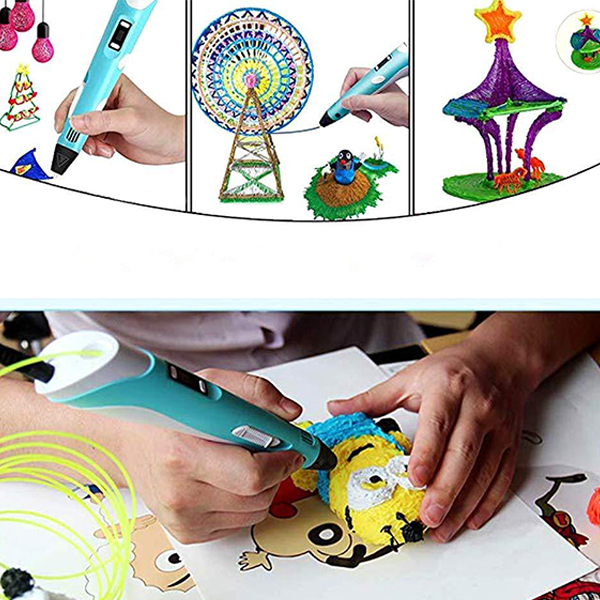 3Dpen, inovativna olovka za izradu 3D crteža u 3 različite boje - Image 8