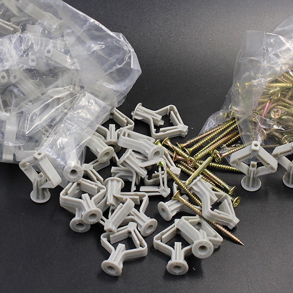 AnchorStar, 100-dijelni komplet plastičnih sidrenih umetaka s vijcima - Image 6