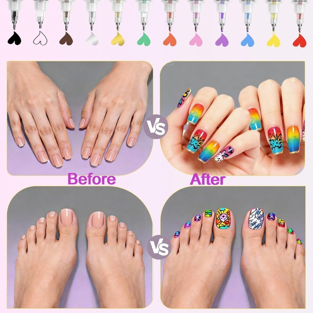 Set obojenih olovaka za oslikavanje noktiju, ArtNails - Image 6