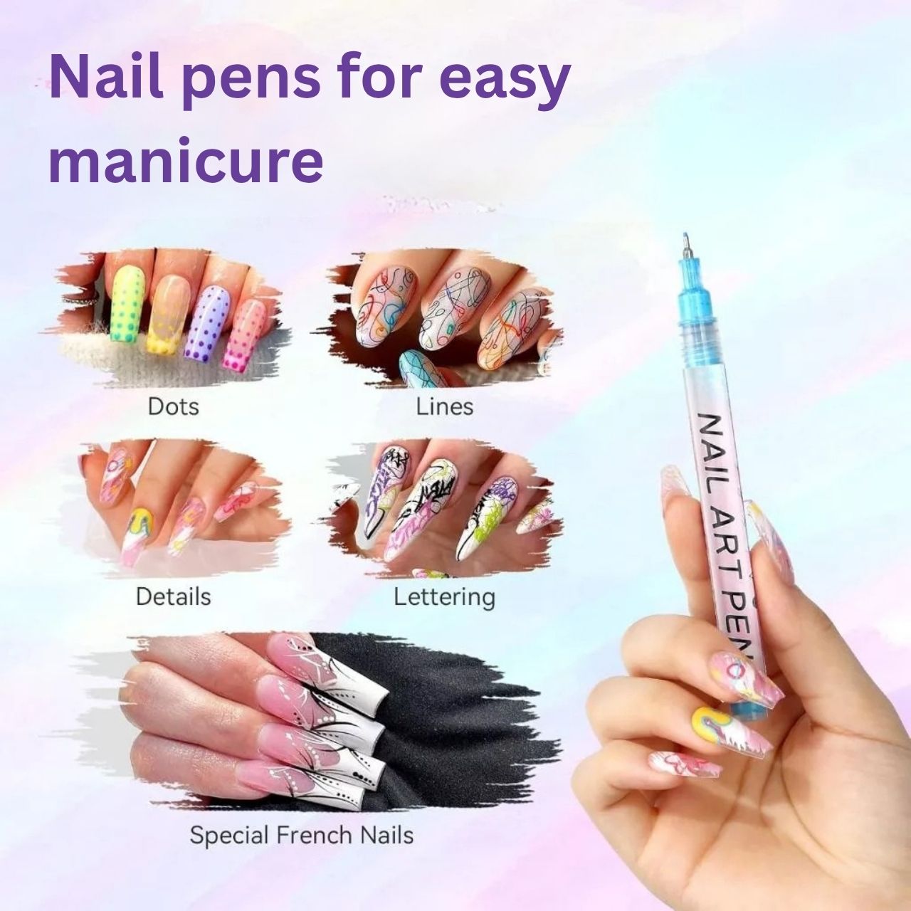 Set obojenih olovaka za oslikavanje noktiju, ArtNails - Image 8