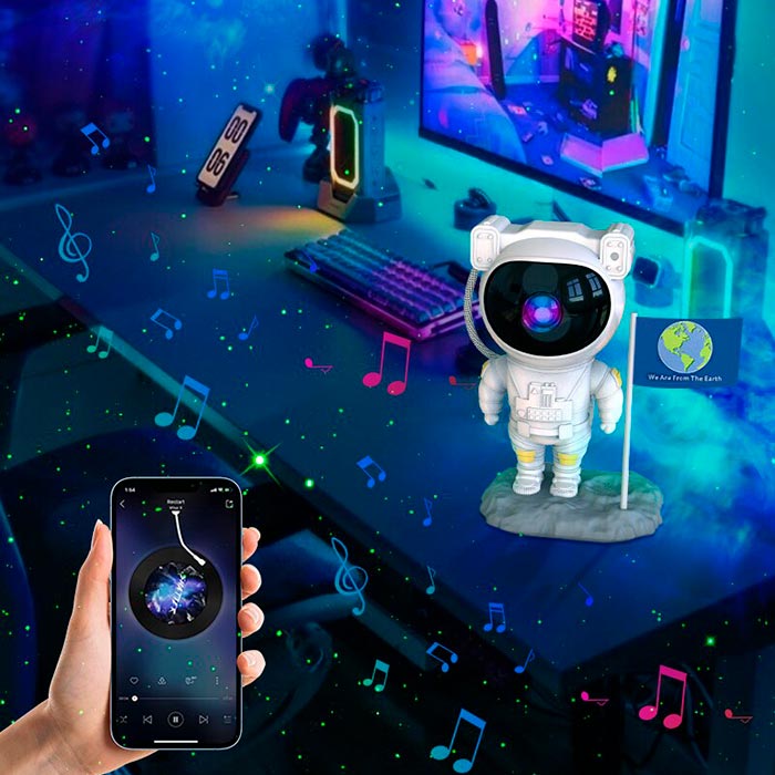 AstronautLamp, noćni projektor s efektom galaksije i LED svjetlom - Image 8