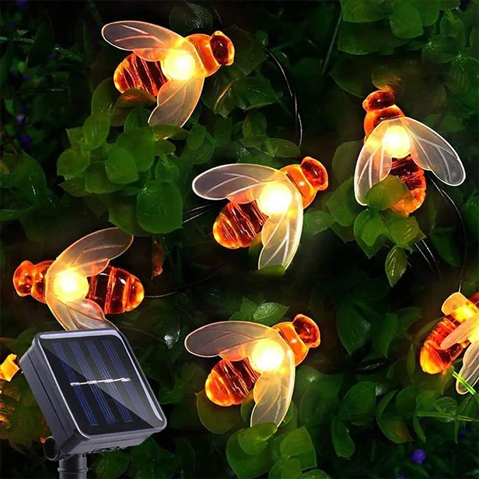 BeeLights, solarna lampa s 30 LED svjetlima u obliku pčela - Image 3