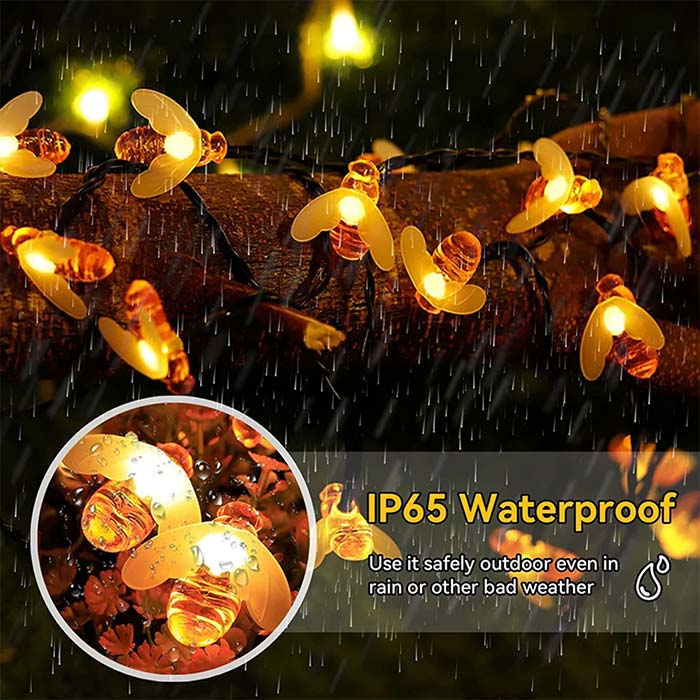 BeeLights, solarna lampa s 30 LED svjetlima u obliku pčela - Image 4