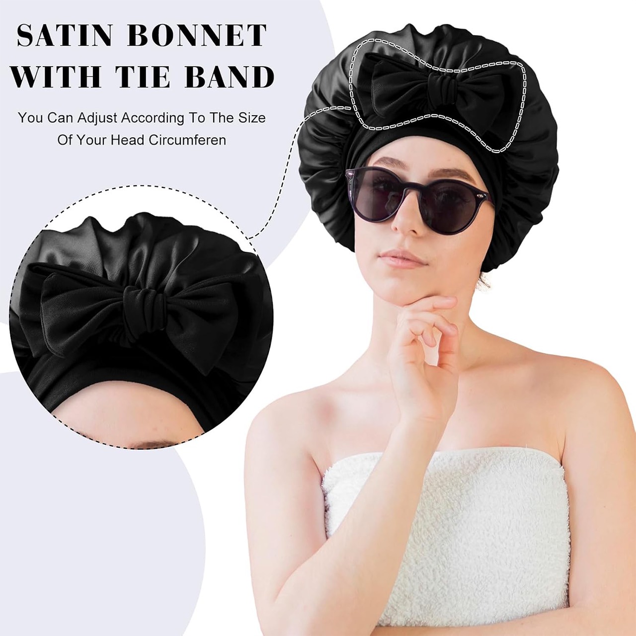 Bonnet, saten kapa za spavanje - Image 6