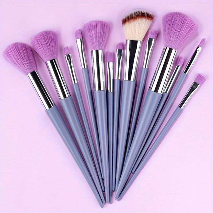 BrushSet, 13-dijelni set kistova za šminkanje s torbicom za nošenje - Image 3