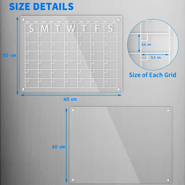 CalendarBoard, magnetska ploča za kalendar (2 komada) - Image 2
