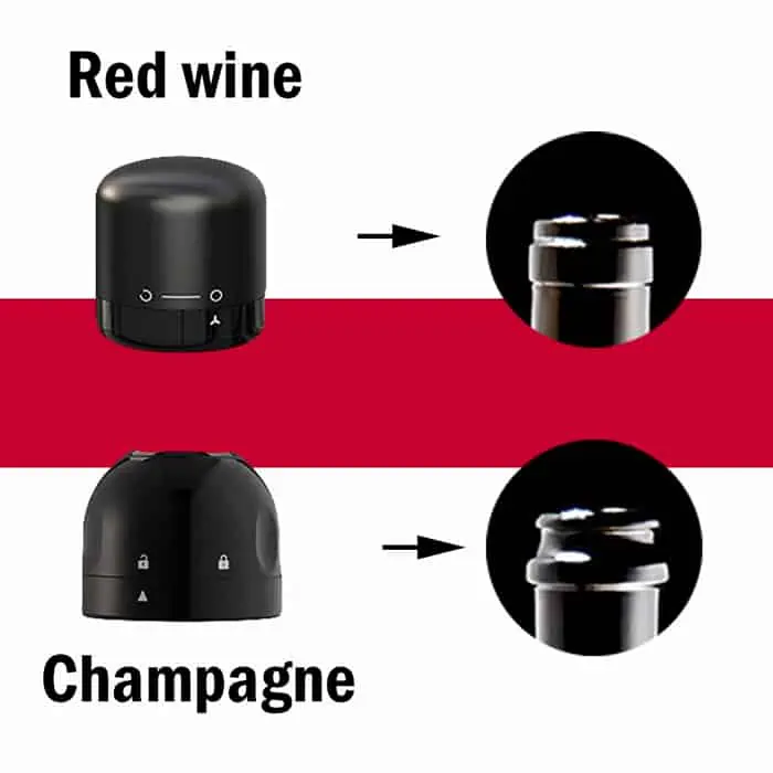 CapLock, vakumski čep za boce (1 za vino + 1 za šampanjac) - Image 6