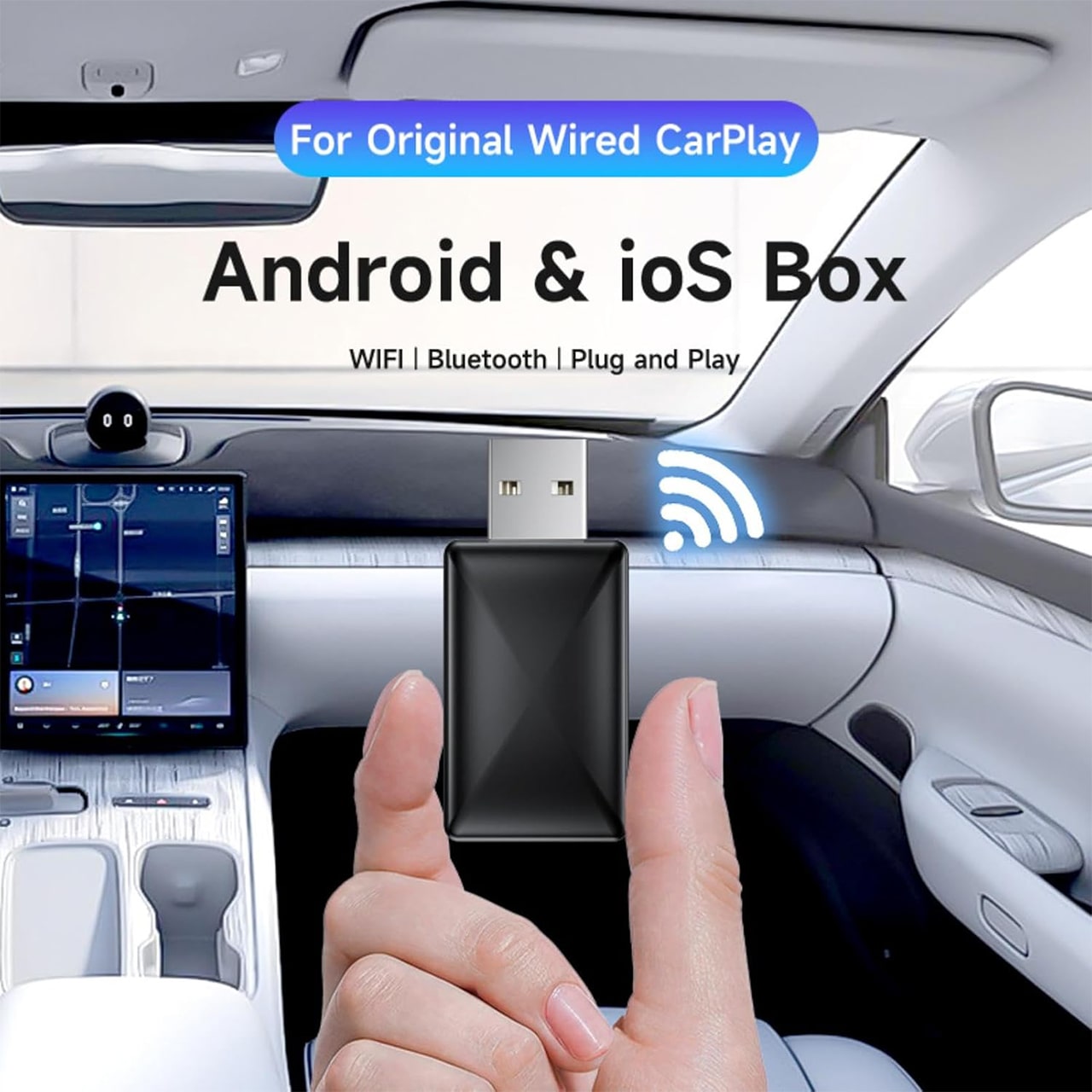 CarPlay, USB stick za bežičnu povezanost automobila s Apple CarPlay i Android Auto - Image 4