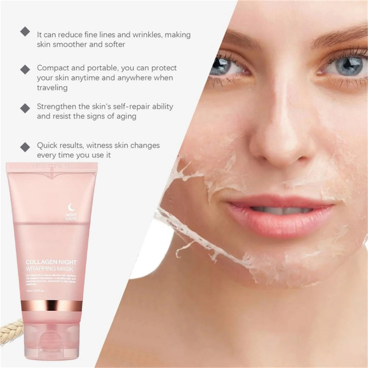 CollagenMask, kolagenska noćna maska za lice s efektom peel-off - Image 7