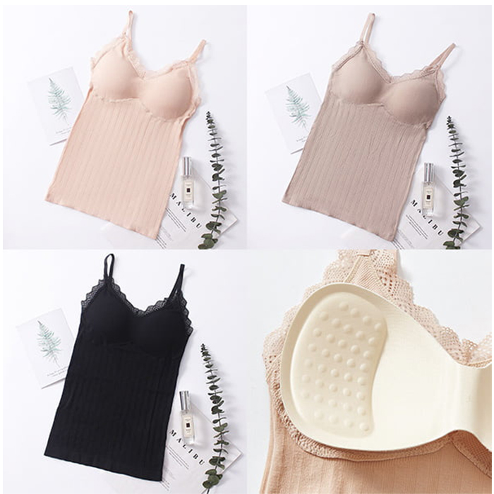 ComfortTop, 1 + 1 BESPLATNO Komplet majica s podstavljenim naramenicama u crnoj i bež boji - Image 8