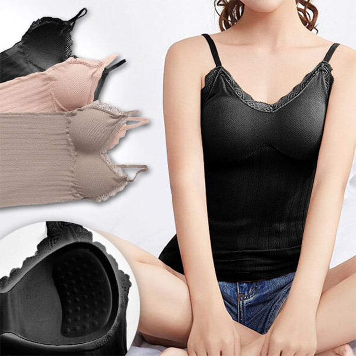 ComfortTop, 1 + 1 BESPLATNO Komplet majica s podstavljenim naramenicama u crnoj i bež boji - Image 9