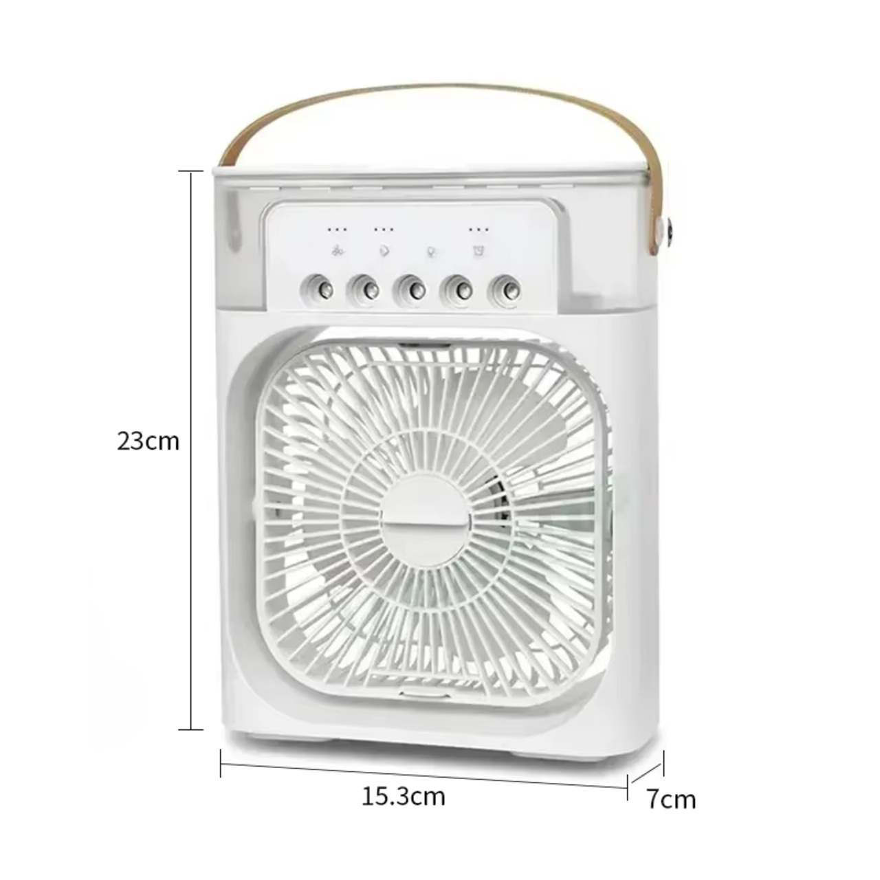 Coolio, prijenosni ventilator 3-u-1 s funkcijom ovlaživača, LED svjetlom i hlađenjem - Image 3