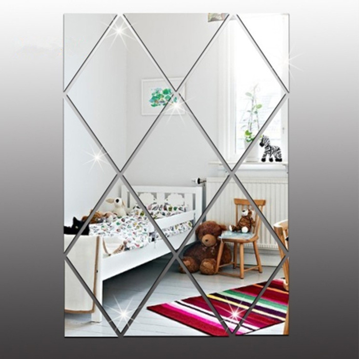 DiamondMirror – zrcalne naljepnice u obliku dijamanta, 32 kom. - Image 4