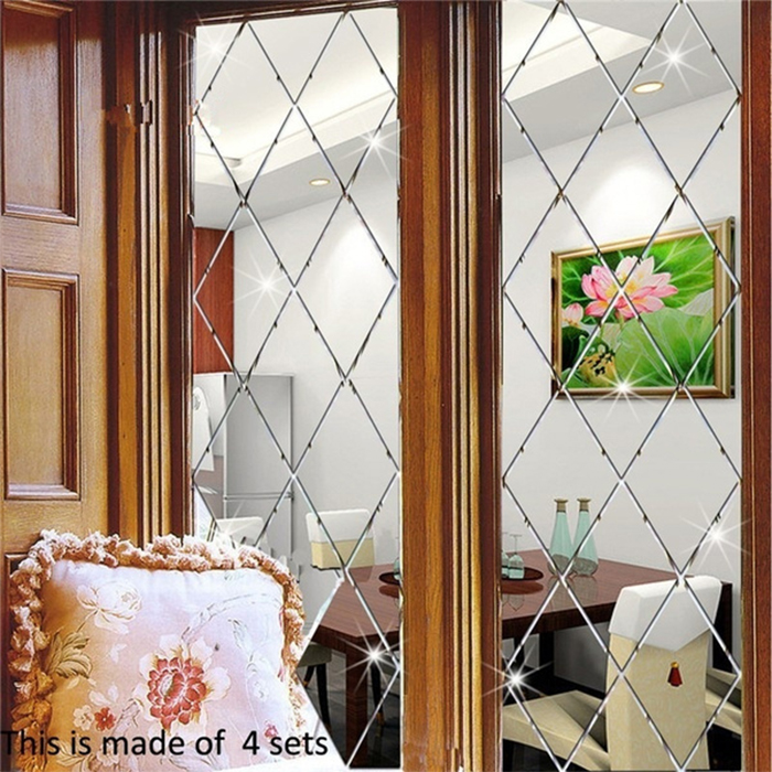 DiamondMirror – zrcalne naljepnice u obliku dijamanta, 32 kom. - Image 8