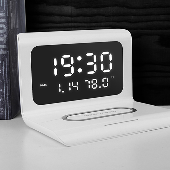 DigitalStation – bežični punjač s alarmom, kalendarom i termometrom - Image 8
