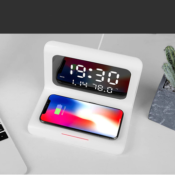 DigitalStation – bežični punjač s alarmom, kalendarom i termometrom - Image 10