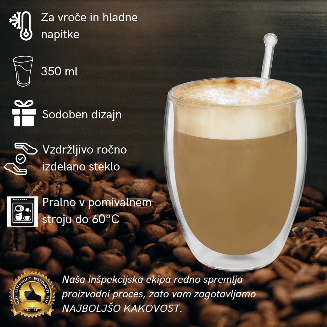DoubleCups, dvostruko stijenke staklenke (4 kom.) - Image 5