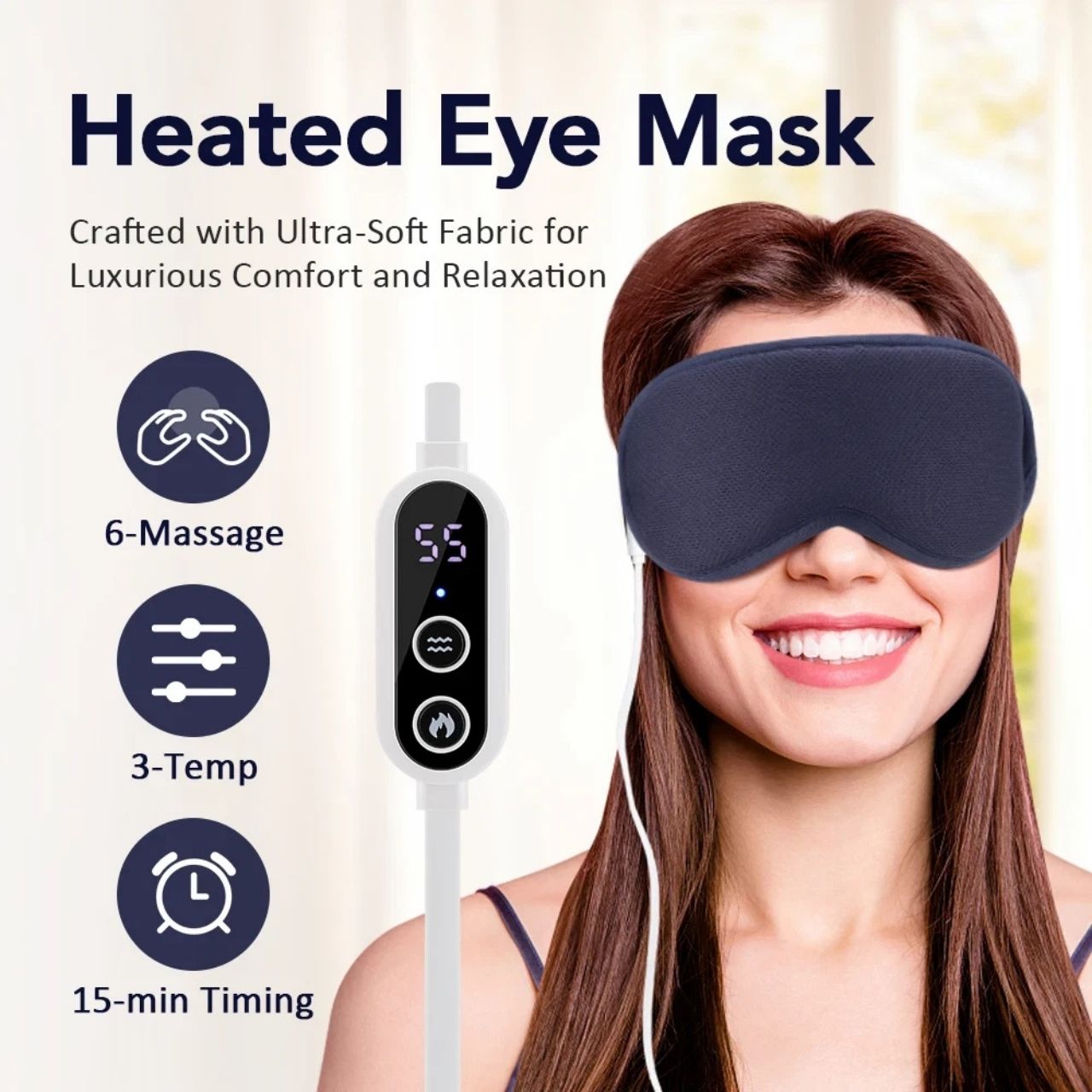 EyeMask, grijana masažna maska za oči - Image 2