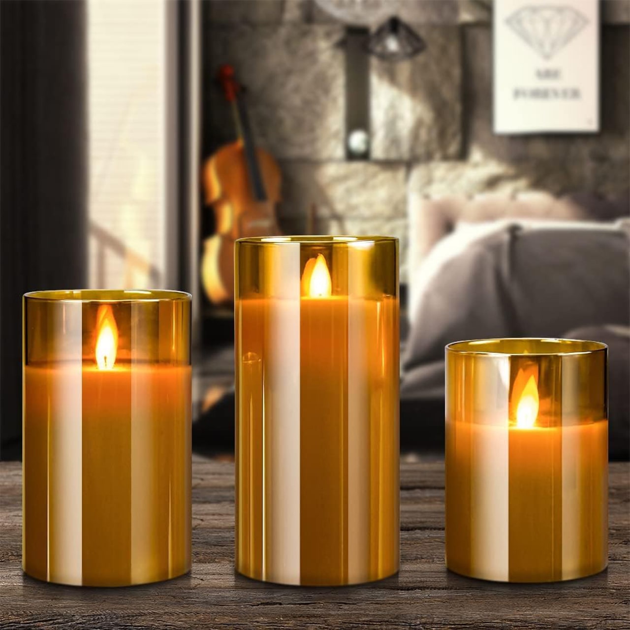 FlickCandles, set elegantnih dekorativnih svijeća (3 komada) - Image 8