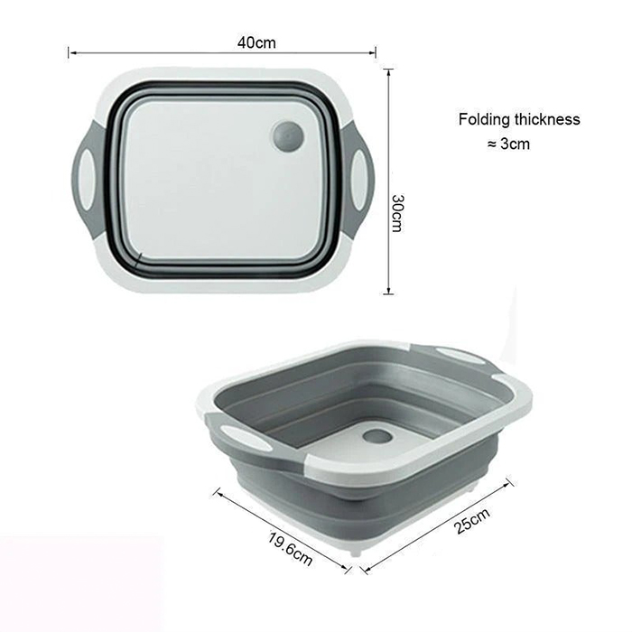 FoldableStrainer, višenamjensko cjedilo, spremnik za pohranu i daska za rezanje sve u jednom - Image 9
