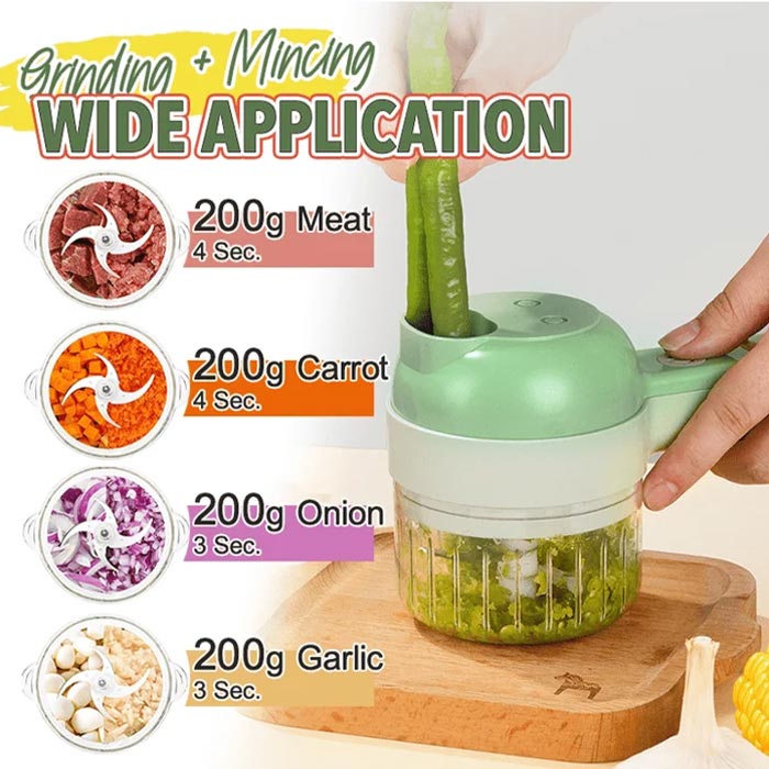 FoodProcessor, 5-dijelni kuhinjski set za sjeckanje, rezanje, guljenje i čišćenje - Image 6
