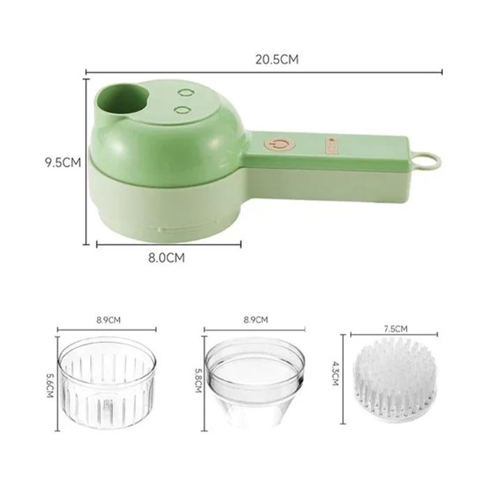 FoodProcessor, 5-dijelni kuhinjski set za sjeckanje, rezanje, guljenje i čišćenje - Image 8