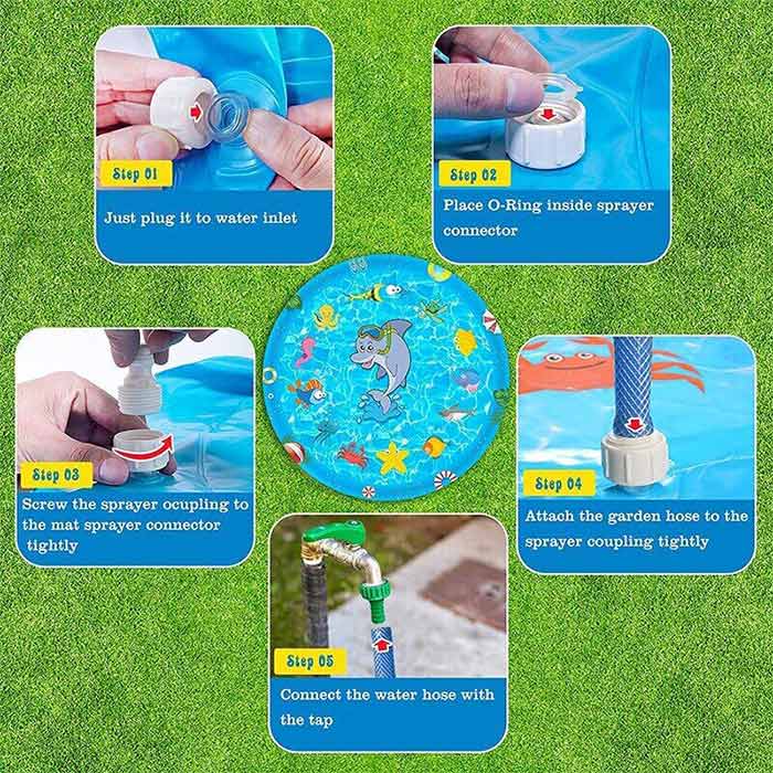FunPoolPaw, bazen na napuhavanje s fontanom pogodan za djecu i kućne ljubimce - Image 11