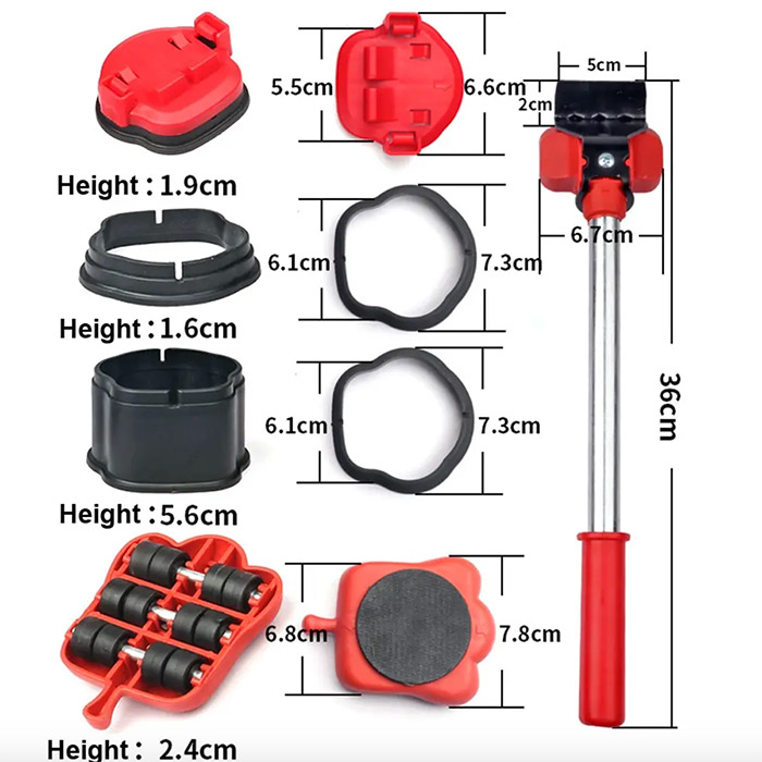 FurnitureMover, 15-dijelni set za premještanje namještaja - Image 2