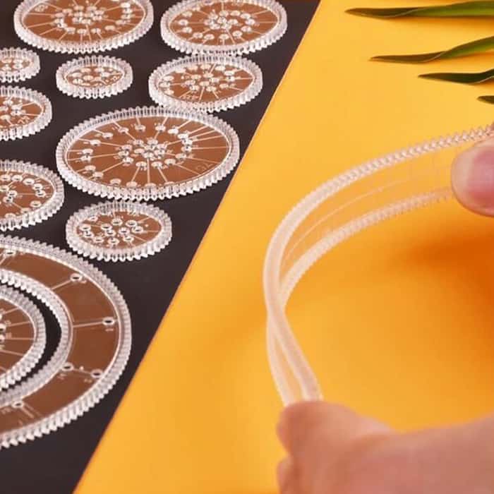 GeoArtKit, set za crtanje od 27 komada s geometrijskim spirografima - Image 5