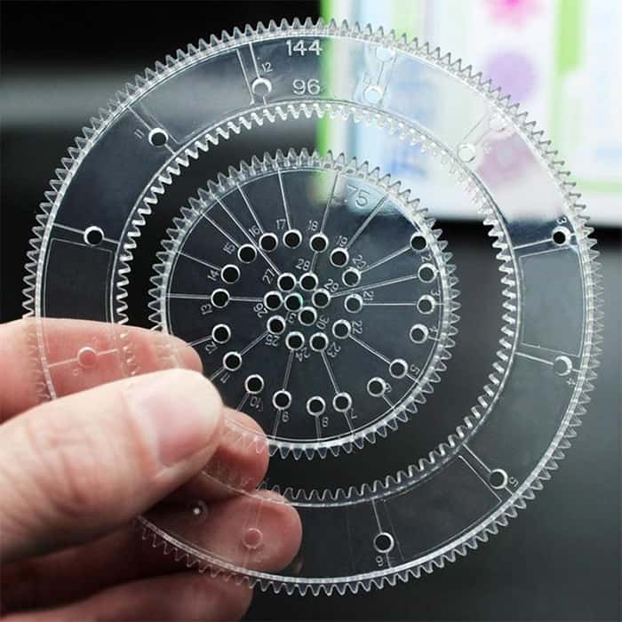 GeoArtKit, set za crtanje od 27 komada s geometrijskim spirografima - Image 9