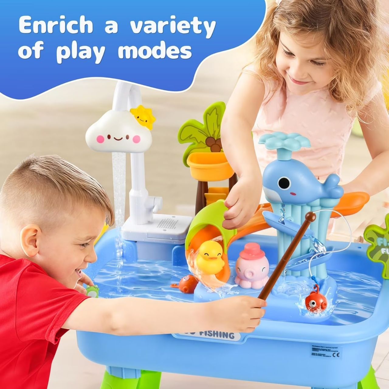 Dječji stol za vodu i pijesak, GoFishing - Image 2