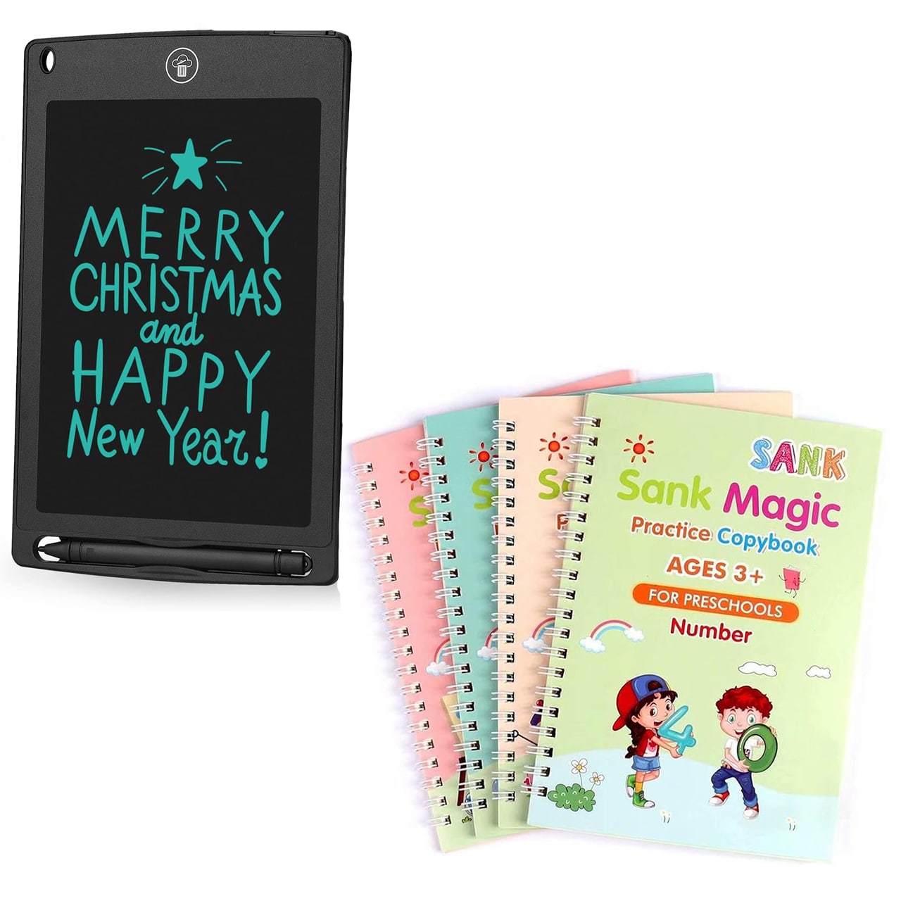 KidsBundle, LED pen tablet i 4 čarobna radna bilježnica za učenje pisanja i crtanja - Image 2