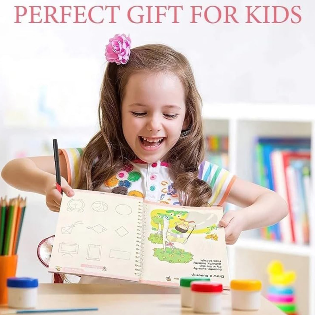 KidsBundle, LED pen tablet i 4 čarobna radna bilježnica za učenje pisanja i crtanja - Image 10