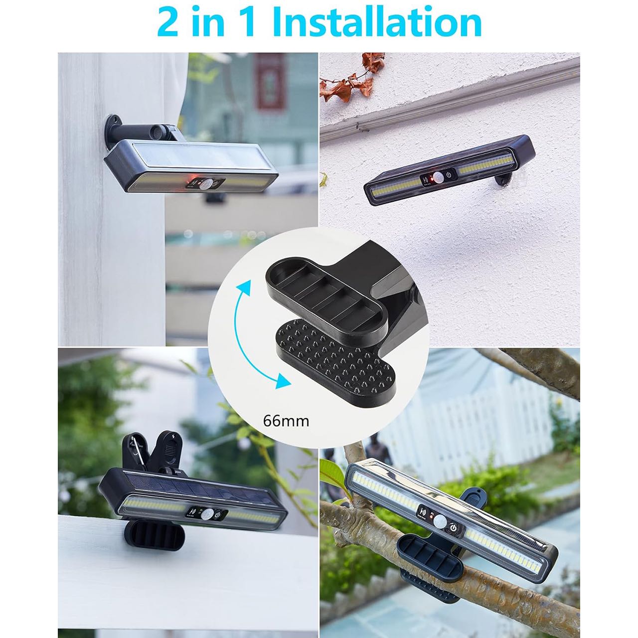 LampClip, vanjska solarna lampa s senzorom pokreta - Image 3