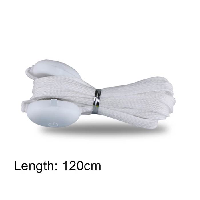 LedLaces, svjetleće vezice – bijele sa šarenim led svjetlima - Image 8