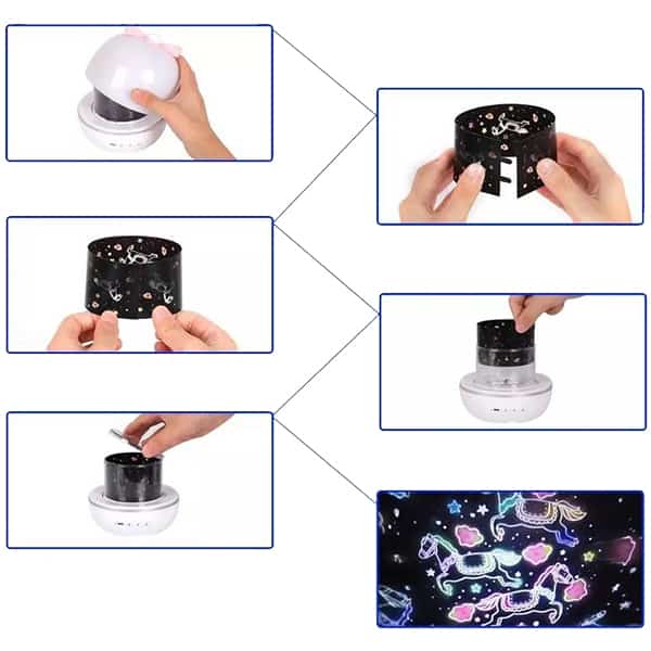 MagicLamp, 2 u 1 dinamički projektor i svjetiljka sa 6 različitih uzoraka - Image 9