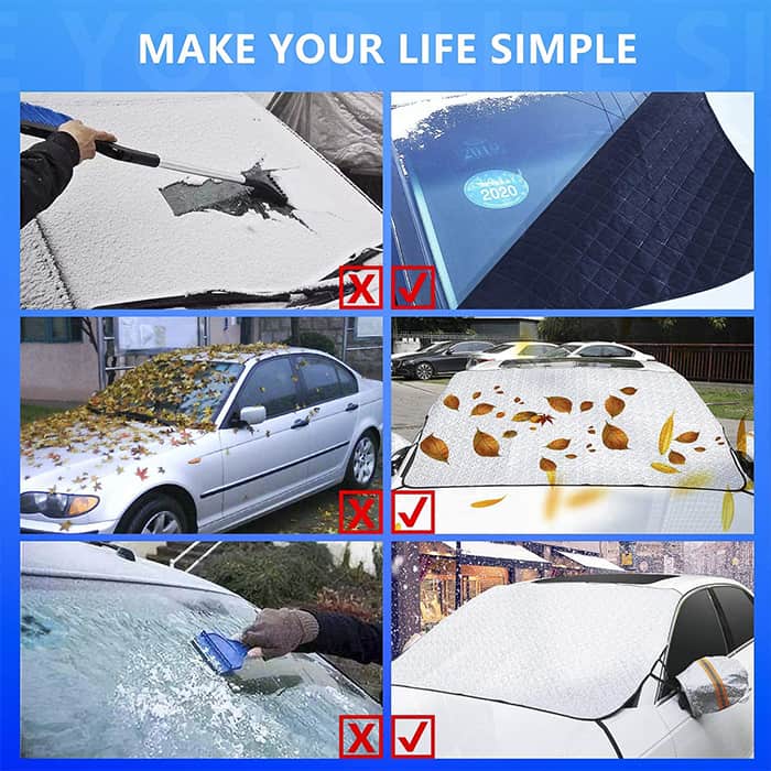 MagneticCarCover, zaštitni poklopac za vjetrobransko staklo s ugrađenim magnetima - Image 3