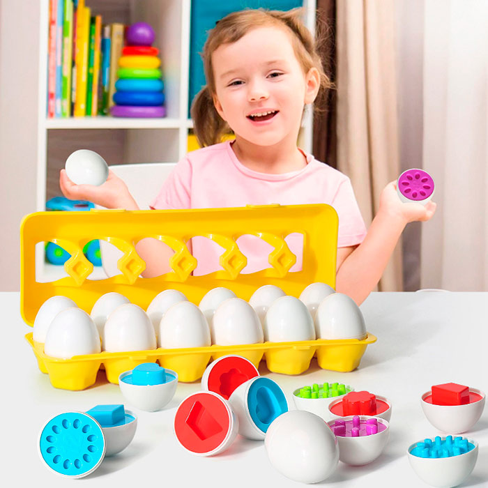 MatchingEggs, didaktička igračka - set s kutijom i 12 jaja - Image 6