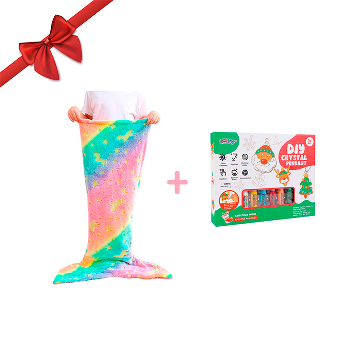 MermaidArtCraft, poklon set s dekicom za djevojčice i božićnim setom privjesaka GRATIS - Image 2