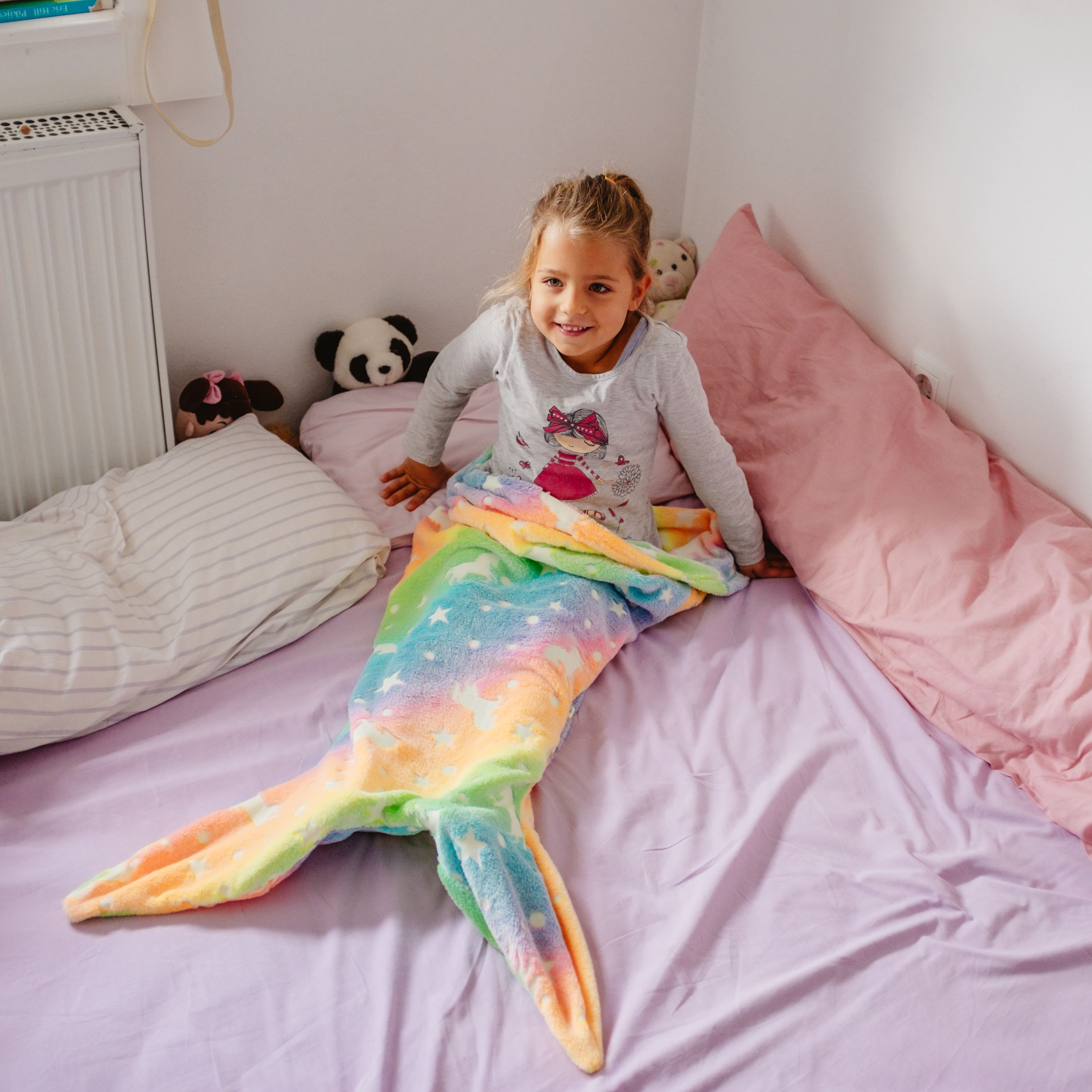 MermaidBlanket, deka za djecu u obliku repa sirene - Image 6