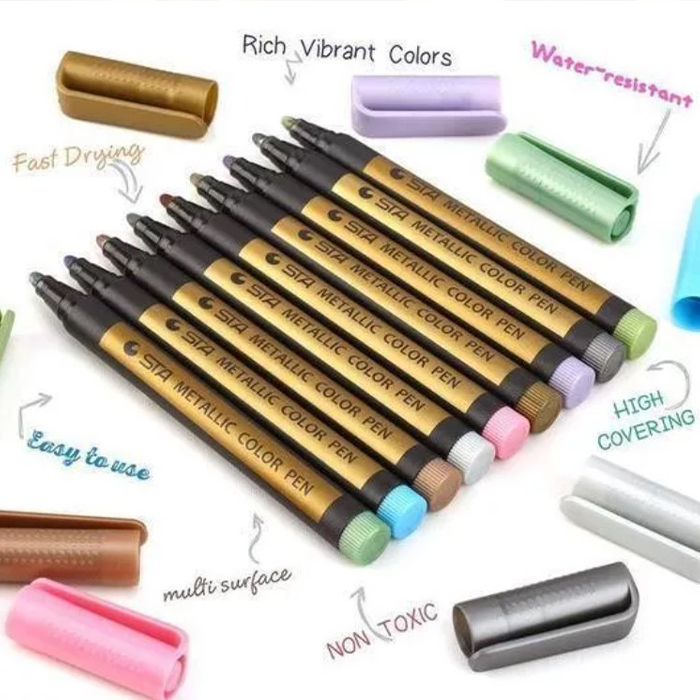 MetallicColorPen, set kreativnih markera od 10 komada - Image 10