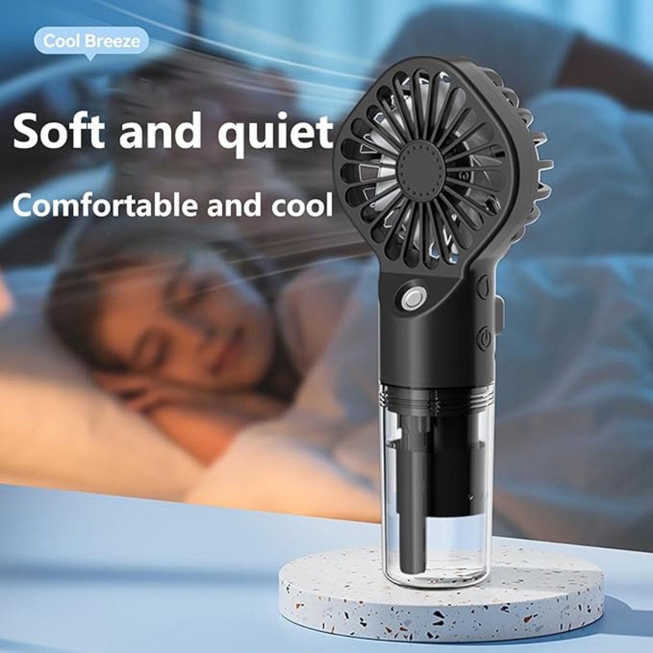 Misty, prijenosni mini ventilator s ugrađenim ovlaživačem - Image 4