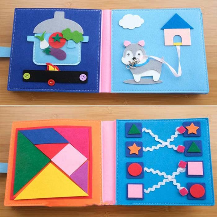 Knjiga izvrsno potiče mentalni i motorički razvoj i kreativnost!