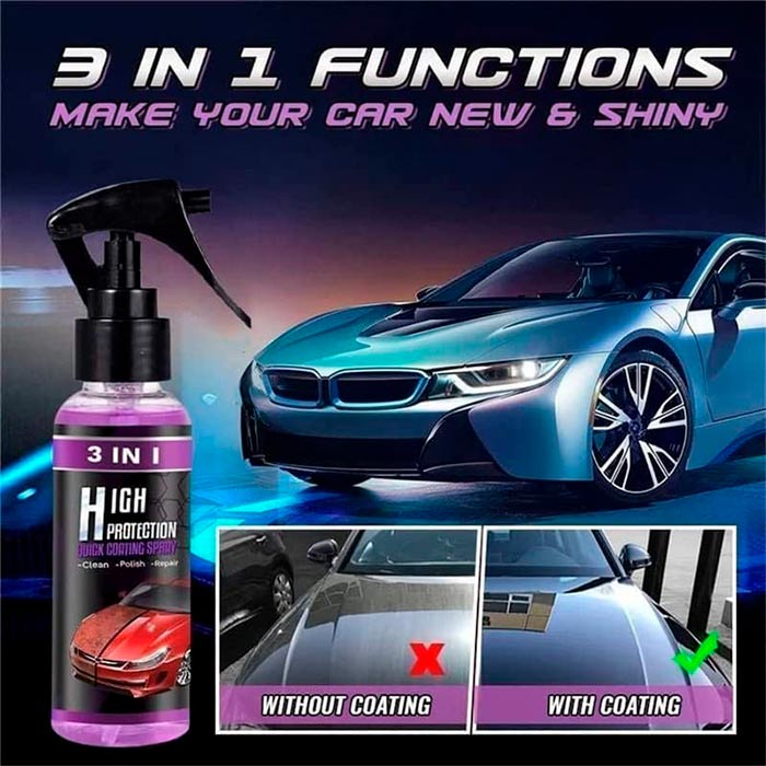 NanoSpray, 3 u 1 zaštitni sprej za automobil - Image 3