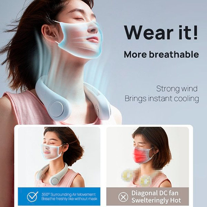 NeckFan, prijenosni ventilator koji stane oko vašeg vrata - Image 4