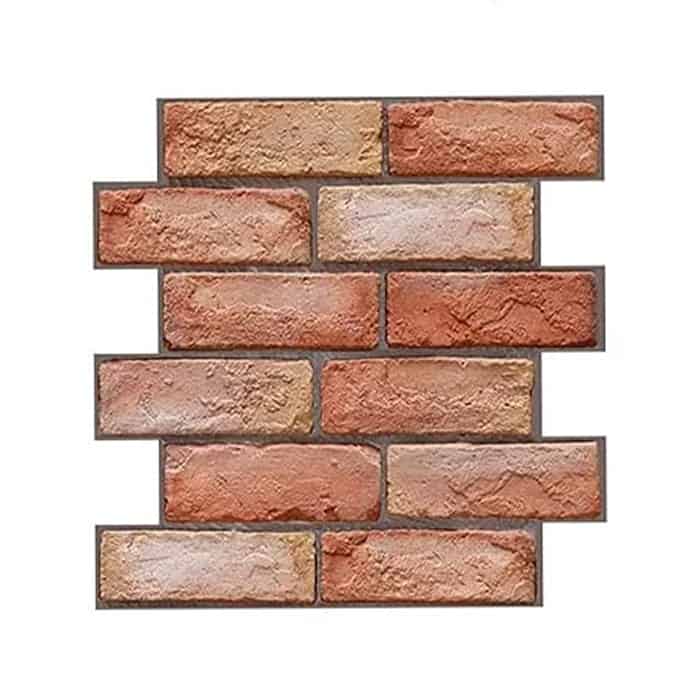NewYorkWall, trodimenzionalne zidne naljepnice s prikazom narančastih cigli (10 kom.) - Image 2
