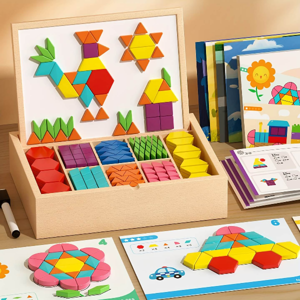 PUZZGEO, Magnetni drveni puzzle set (225 komada) - Image 7