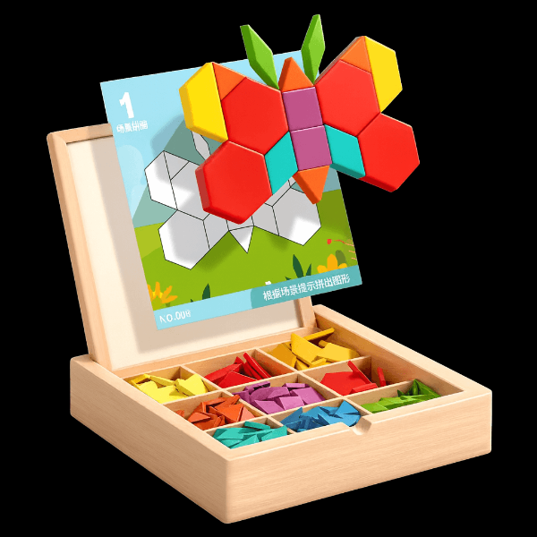PUZZGEO, Magnetni drveni puzzle set (225 komada) - Image 8