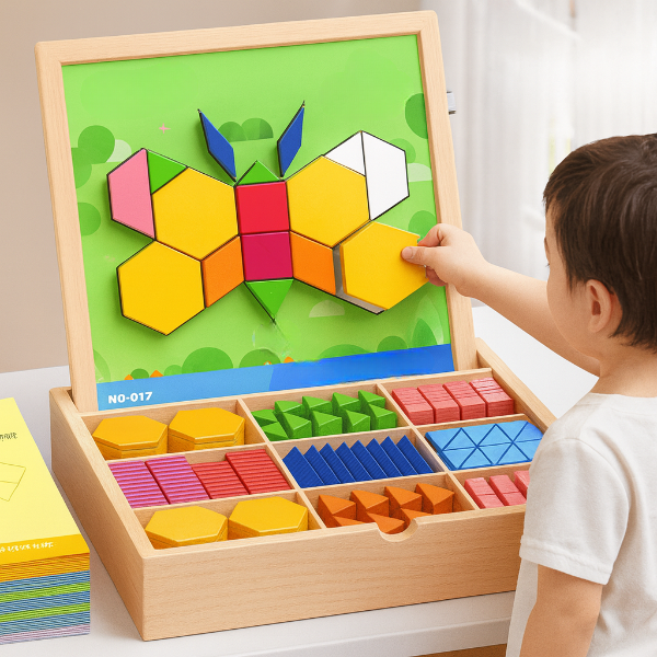 PUZZGEO, Magnetni drveni puzzle set (225 komada) - Image 9